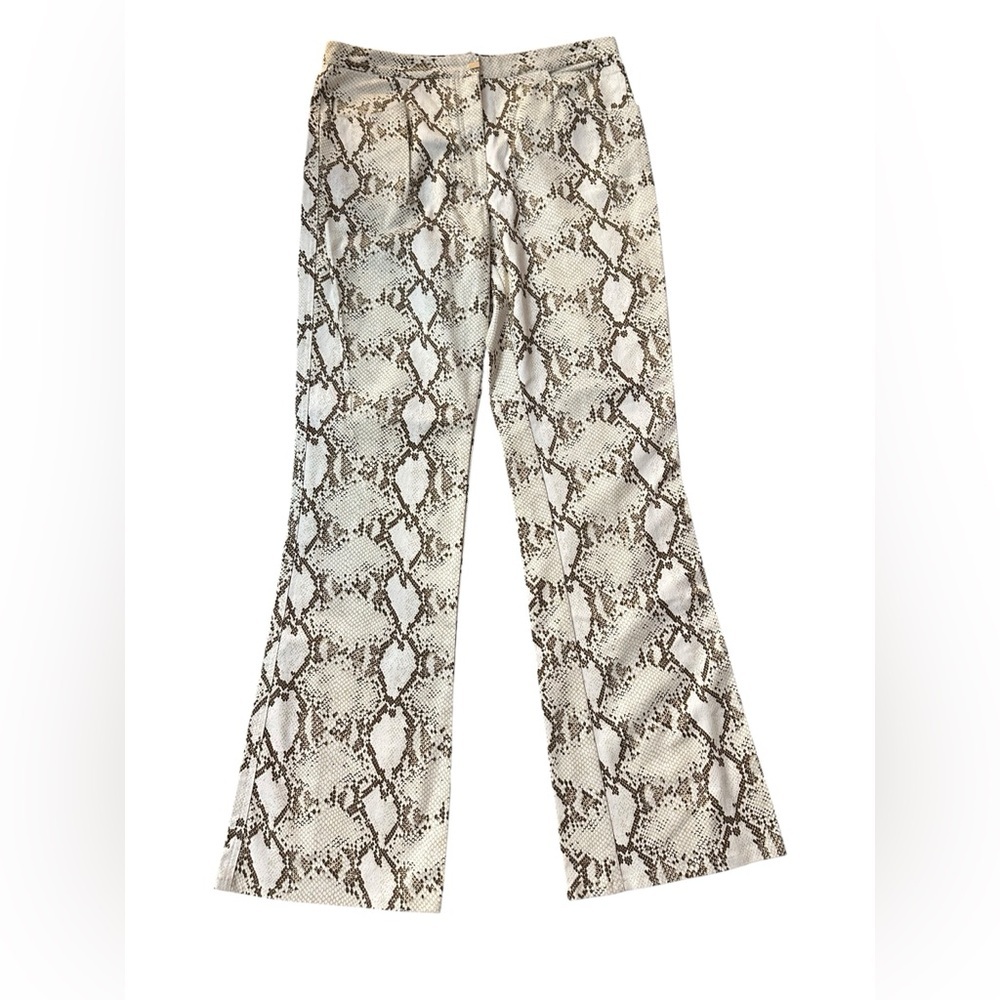 100% cotton, deadstock snake print pants, size 38